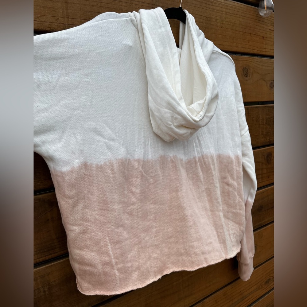 Pre-loved with tags. Aerie ombré pink tie dye blush pink hoodie. Size Small. - Picture 7 of 8